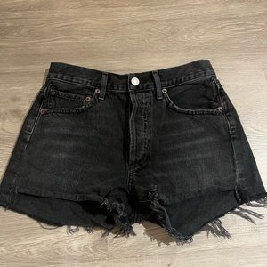 Agolde Parker high rise black short size 25